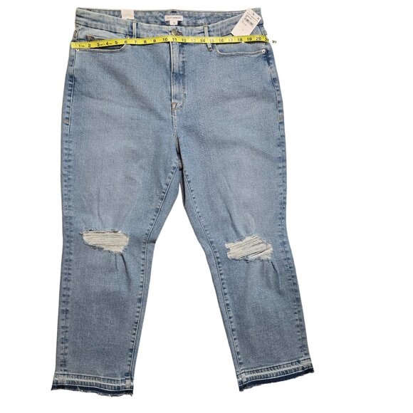 Good American Light‎ Wash Distressed Jeans Size 16 New With Tags! - Picture 6 of 8